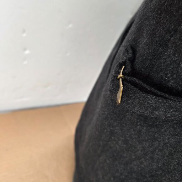 Vintage Polo Ralph Lauren Jacket Mens L Gray Wool Bomber Quilted Lined Full Zip - Picture 7 of 16